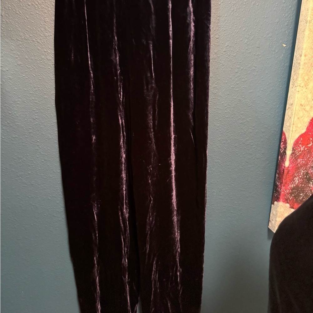 Lafayette 148 Velvet Top and Pants Set 4 - Picture 9 of 13